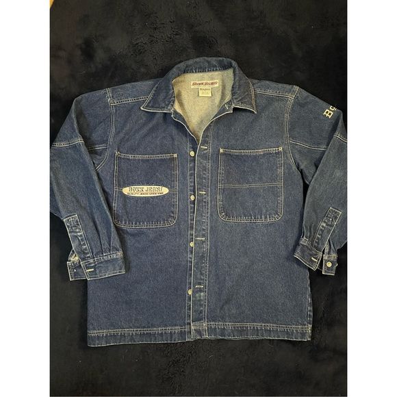 Vintage Boxx Jeans Baggy Skater Hip Hop Denim Jacket Sz Large BR - Picture 1 of 10